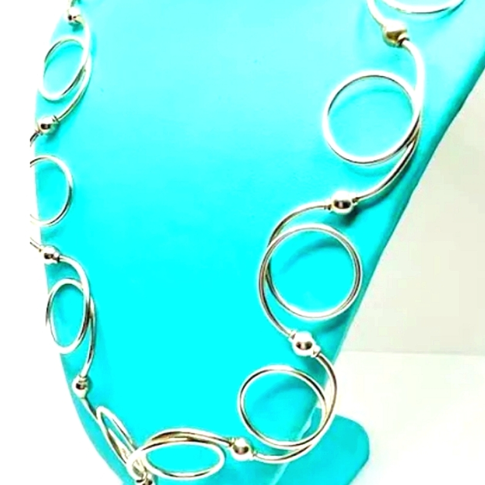 SOLD IN OUR STORE Tiffany & Co. Vintage Sterling Silver Twirl Swirl - Picture 2 of 7